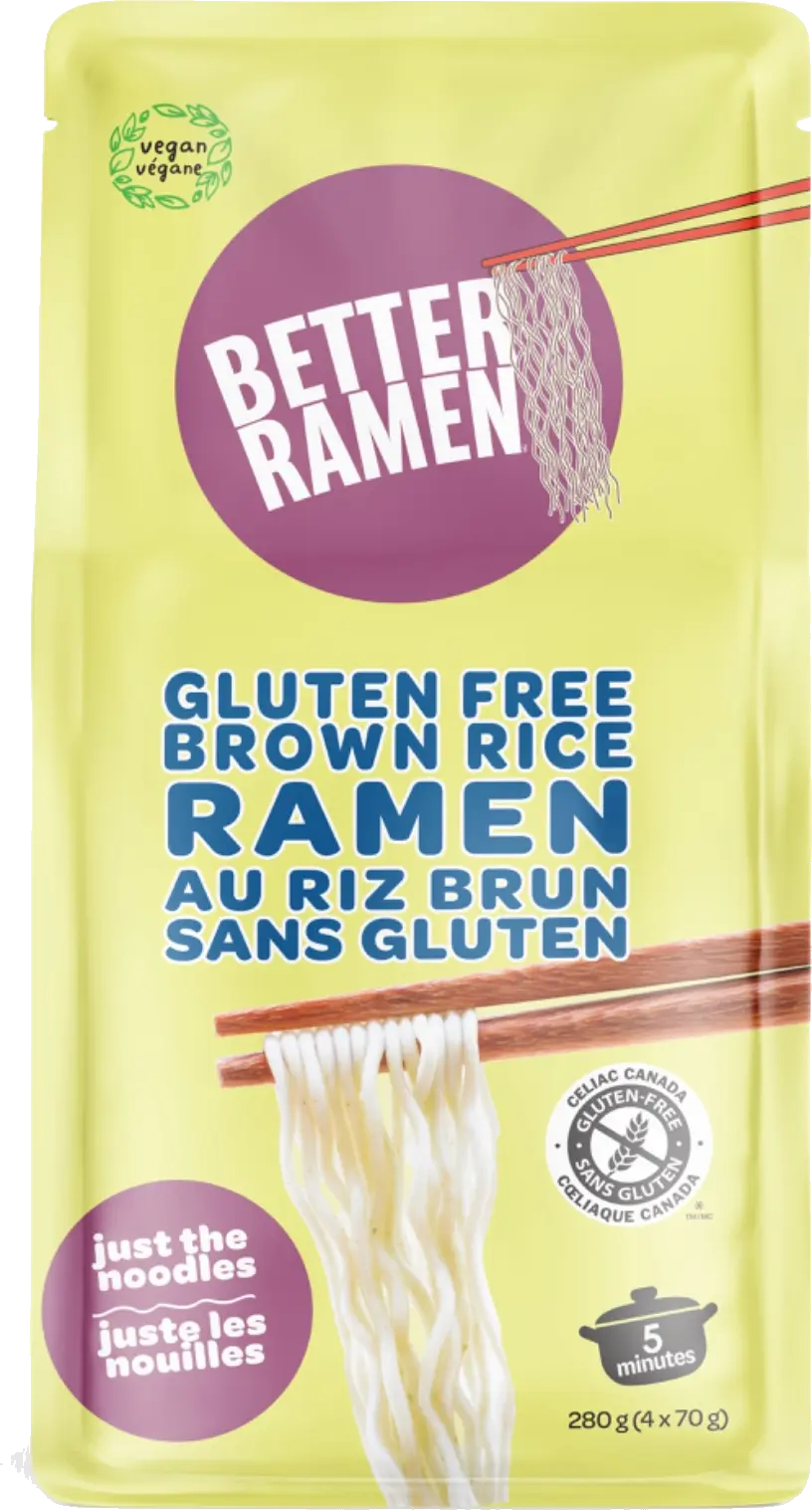 BetterRamen Gluten Free Brown Rice Ramen pouch